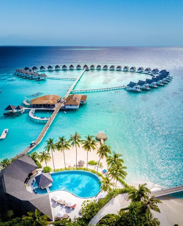 Luxury resort in the Maldives
